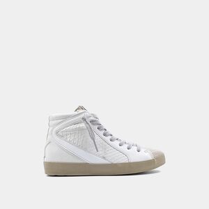 ROONEY White Basketball High-Top Sneakers